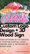 Load image into Gallery viewer, Custom Logo Design + Detailed 3D Wood Sign