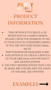 Simple Wood Logo of your original design